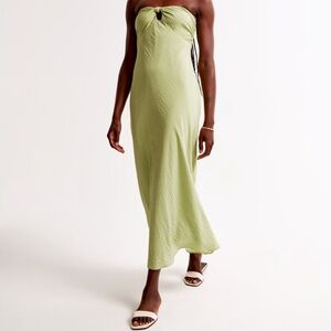 Abercrombie Green Strapless Dress